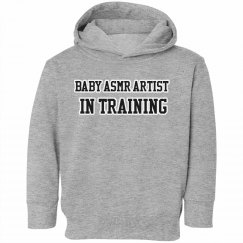 Baby asmr in training hoodie 