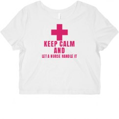 Ladies Slim Fit Crop Top Tee