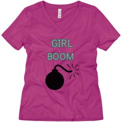 Ladies Relaxed Fit V-Neck Tee