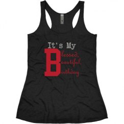 Ladies Slim Fit Super Soft Racerback Triblend Tank