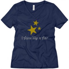 Ladies Relaxed Fit V-Neck Tee