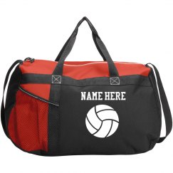 Custom Name Volleyball Sports Duffel Bag