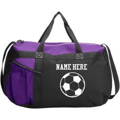 Soccer Sports Duffel Custom Name Soccer Bag