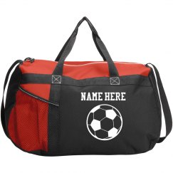 Soccer Sports Duffel Custom Name Soccer Bag