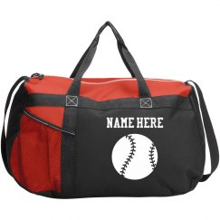Add Your Name Baseball Sports Duffel Bag