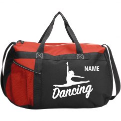 Add Your Name Dancing Sports Duffel Bag