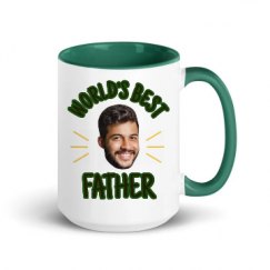 15oz Ceramic Mug with Color Inside