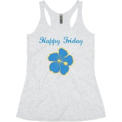 Ladies Slim Fit Super Soft Racerback Triblend Tank