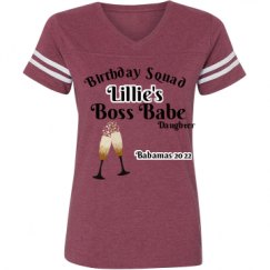 Ladies Relaxed Fit Vintage Sports Tee