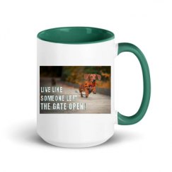 15oz Ceramic Mug with Color Inside