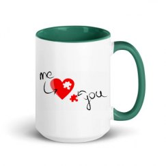 15oz Ceramic Mug with Color Inside