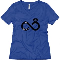 Ladies Relaxed Fit V-Neck Tee