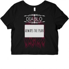 Ladies Slim Fit Crop Top Tee