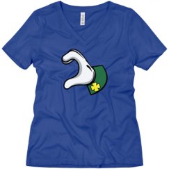 Ladies Relaxed Fit V-Neck Tee