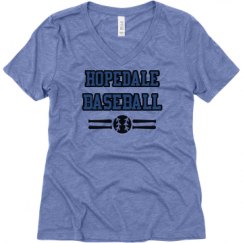 Ladies Relaxed Fit Super Soft Triblend V-Neck Tee