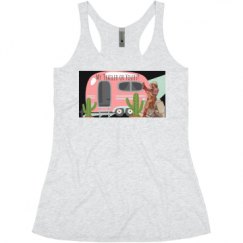 Ladies Slim Fit Super Soft Racerback Triblend Tank