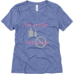 Ladies Relaxed Fit Super Soft Triblend V-Neck Tee