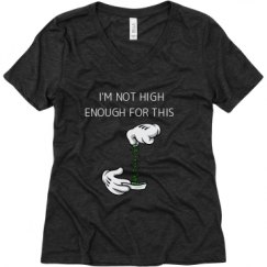 Ladies Relaxed Fit Super Soft Triblend V-Neck Tee