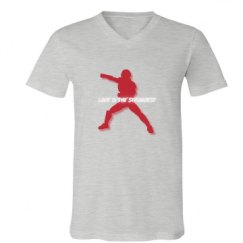 Unisex V-Neck Jersey Tee