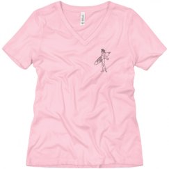 Ladies Relaxed Fit V-Neck Tee