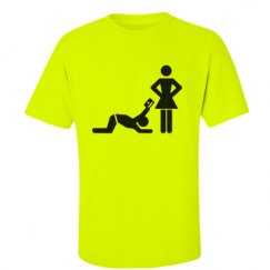 Unisex Ultra Cotton Safety Neon Crewneck Tee