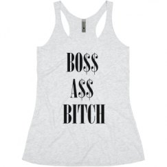 Ladies Slim Fit Super Soft Racerback Triblend Tank