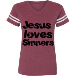 Ladies Relaxed Fit Vintage Sports Tee