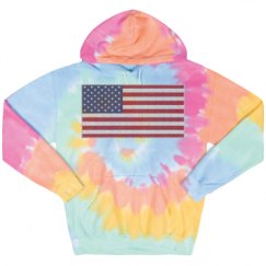Unisex Tie-Dye Fleece Hoodie