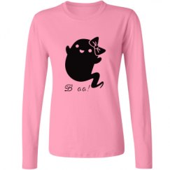 Ladies Relaxed Fit Basic Long Sleeve Tee
