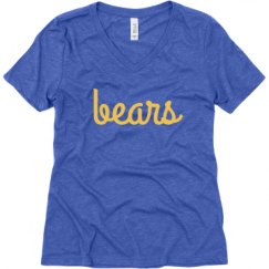 Ladies Relaxed Fit Super Soft Triblend V-Neck Tee