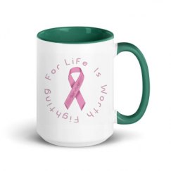 15oz Ceramic Mug with Color Inside