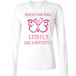 Ladies Relaxed Fit Basic Long Sleeve Tee