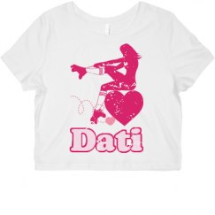 Ladies Slim Fit Crop Top Tee