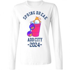 Ladies Relaxed Fit Basic Long Sleeve Tee