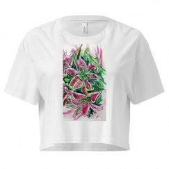 Ladies Festival Cali Crop Top Tee