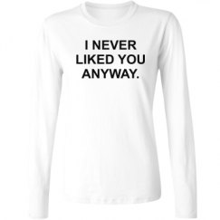 Ladies Relaxed Fit Basic Long Sleeve Tee