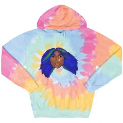 Unisex Tie-Dye Fleece Hoodie