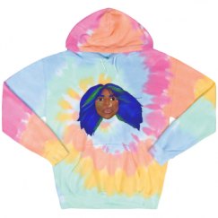 Unisex Tie-Dye Fleece Hoodie