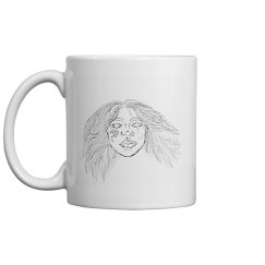 BLK FACE OUTLINE MUG