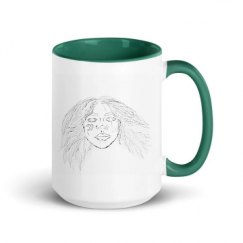 15oz Ceramic Mug with Color Inside