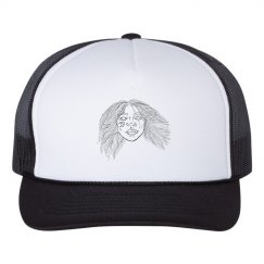 BLK FACE OUTLINE TRUCKER