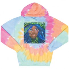 Unisex Tie-Dye Fleece Hoodie