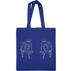 DOUBLE WHT MONIKER TOTE