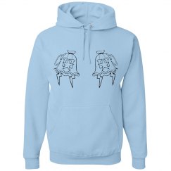 DOUBLE MONIKER BLK HOODIE 