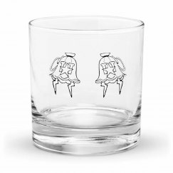 DOUBLE MONIKER BLK GLASS