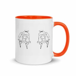 11oz Ceramic Mug with Color Inside