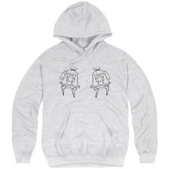 DOUBLE MONIKER BLK HOODIE (OTHER COLORS)