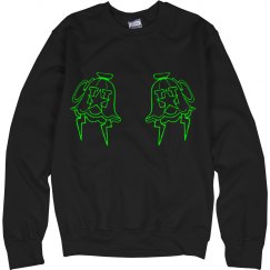 DOUBLE GREEN MONIKER CREWNECK