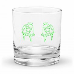 DOUBLE GREEN MONIKER GLASS