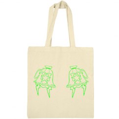 DOUBLE GREEN MONIKER TOTE (TAN)